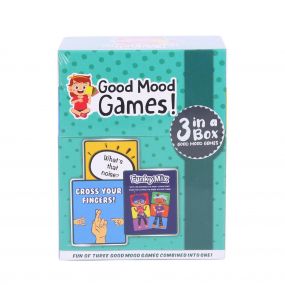 Good Mood Games 3-Pack–Cross Your Fingers + What’s That Noise? + Funky Mix Card Game & Accessories