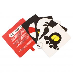 High Contrast Black & White Flash Cards for Newborn Babies (0-6 months old)