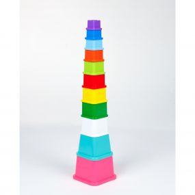 Girnar 11 Piece Colourful Stack Up Tower Age 1 to 3Years