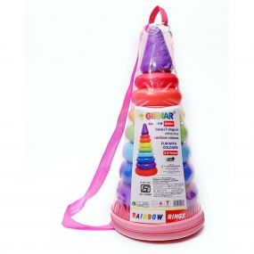 UA Toys Girnar Rainbow Rings Poly Bag (for kids aged 1 to 3 years)