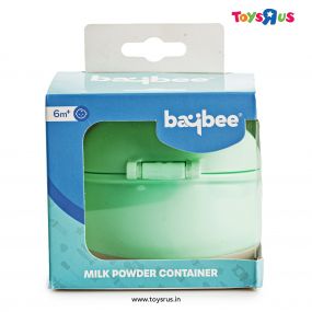 Baybee Portable Baby Formula Dispenser, Travel Milk Powder Formula Container with Scoop, Scrapers, Seal & Handle | Kids Snack Baby Food Storage Container | Milk Powder Dispenser for Baby (Green)