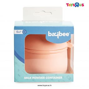 Baybee Portable Baby Formula Dispenser, Travel Milk Powder Formula Container with Scoop, Scrapers, Seal & Handle | Kids Snack Baby Food Storage Container | Milk Powder Dispenser for Baby (Pink)