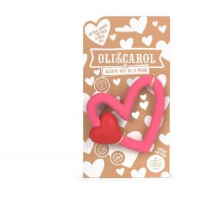 Oli & Carol Arp The Heart Teether for Babies (Made of 100% Natural Rubber)