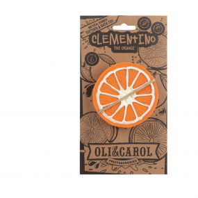Oli & Carol Clementino The Orange Natural Rubber Teether | Multicolour