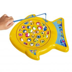 Li'l Wizards Baby Shark Sing And Go Fishing Game 2 to 4 Players for Kids 4+ (Yellow)