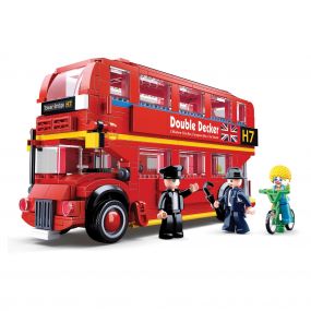 Sluban Model Bricks-London Bus (382Pcs) Multi-Coloured Toy