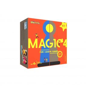 Magic4 Board Game 4 in 1 Games Fun And Learn | Multicolour