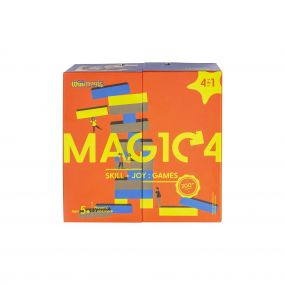 Magic 4 Board Game 4-in-1 Games Skill-N-Joy for 2 or More Players for Magic4 Board Game 4 in 1 Games Skill N Joy for Everyone Above 5Y