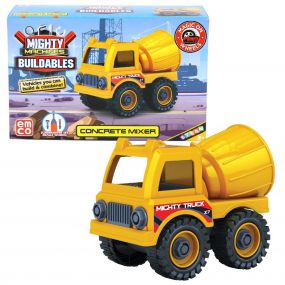 Mighty Machines Buildable-Concrete Mixer, Vehicles can Build and Combine for kids 3 Years and above