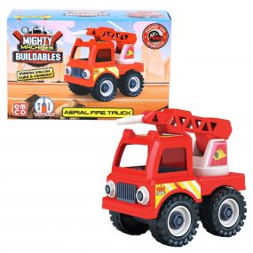 Mighty Machines Buildables-Aerial Fire Truck, Vehicles can Build and Combine for kids 3 Years and above