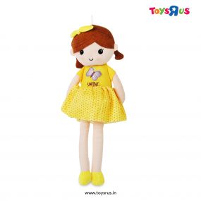 My Baby Excel Plush Doll with Bow (Yellow Soft Toy)