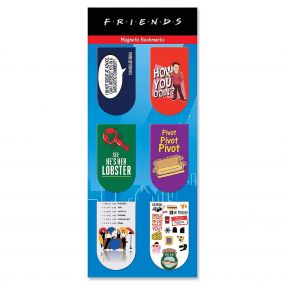 Epic Stuff Friends Tv Series New Pack of 6 Magnetic Bookmarks