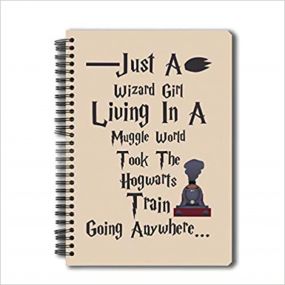 Harry Potter Wizard Girl A5 Wiro Notebook (150 Pages)