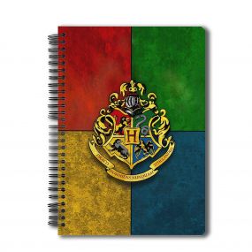 Harry Potter House Crest A5 Wiro Notebook (150 Pages)
