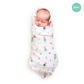 Rabitat Pamper Soft Bamboo Swaddle- Fox and Friends