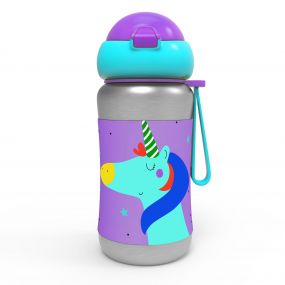 Rabitat Sport Sipper Stainless Steel Bottle(Love You To The Moon And Back) | Multicolor