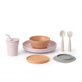 Miniware Little Foodie All-In-One Feeding Set Little Patissier | Cotton Candy/ Toffee