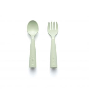 Miniware My First Cutlery Fork & Spoon Set Key Lime