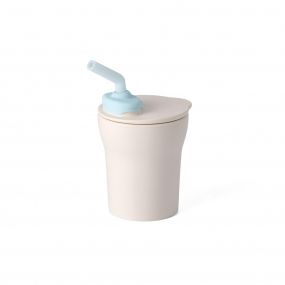 Miniware 1-2-3 Sip! Sippy Cup Vanilla/Aqua With Food-Grade Silicon Straw 200ml