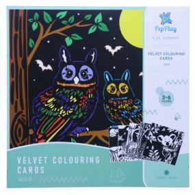 PepPlay PepPlay Velvet Colouring cards – Wild