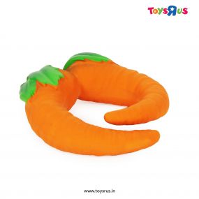 Oli & Carol Cathy The Carrot Natural Rubber Teether | Multicolour