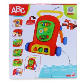 ABC BabyWalker with Activity Learning Toy | Non-Toxic BPA-Free Foldable Walking Toy with Activity Play | Strong and Sturdy Design Textured Wheel | Best for 6 Months and Above Babies- Multicolor