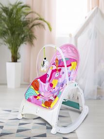 Baby Moo New Born To 18 Kg Baby Portable Rocker Pink