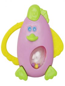 Baby Moo Animal Purple Rattle Toy