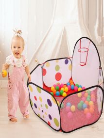 Baby Moo Multicolour Extra Large Foldable 100 Ball Pit Tent