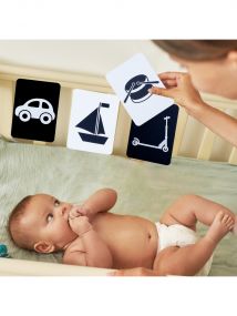 Baby Moo High Contrast Flash Cards Pack of 12 - Objects And Vehicles