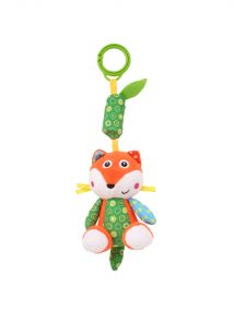 Baby Moo Fox Orange And Green Hanging Musical Toy