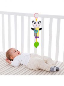Baby Moo Panda White Hanging Toy With Teether