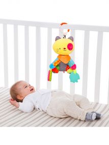 Baby Moo Mr. Patches Yellow Premium Hanging Toy With Teether