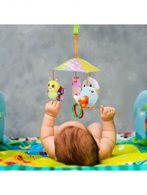 Baby Moo Chirpy Birdies Multicolour Musical Cot Mobile