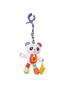 Baby Moo Smiley Panda White Hanging Pulling Toy With Teether