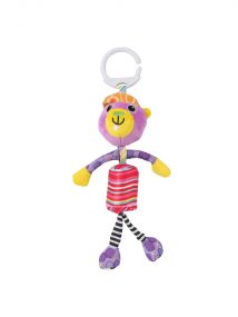 Baby Moo Monkey Purple Hanging Musical Toy / Wind Chime Soft Rattle