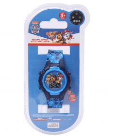 Paw Patrol Watch with Flashing Light and Character Print Strap for Kids 2-5 Years