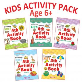 Kid's 4th Activity Age  6+ - Pack (5 Titles) : Children Interactive & Activity Book By Dreamland Publications-Age 5 to 8 years
