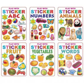 Sticker Book - pack (6 titles) : Children Early Learning Book By Dreamland Publications-Age 2 to 5 years