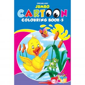 Jumbo Cartoon Colouring Book - 5 : Children Drawing, Painting & Colouring Book By Dreamland Publications-Age 2 to 5 Years