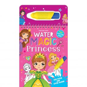 Water Magic Princess- With Water Pen - Use over and over again : Children Drawing, Painting & Colouring Spiral Binding By Dreamland Publications-Age 2 to 5 years