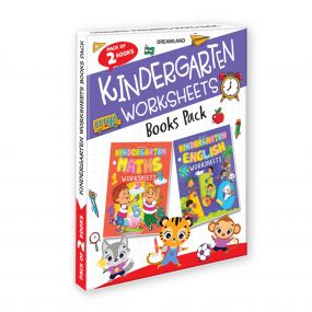 Kindergarten Worksheets (A Set of 2 Books) : Children Early Learning Book By Dreamland Publications-Age 2 to 5 years