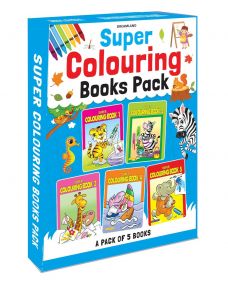 Super Colouring book (5 titles) pack : Children Drawing, Painting & Colouring Book By Dreamland Publications-Age 2 to 5 years