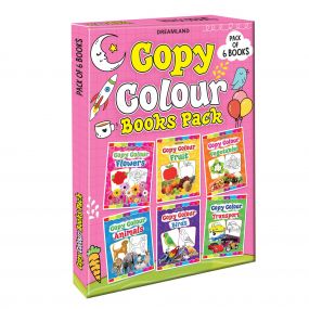 Copy Colour Book - 1 to 6 (Pack) : Children Drawing, Painting & Colouring Book By Dreamland Publications-Age 2 to 5 Years