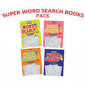 Super Word Search Pack 3 - (4 titles) : Children Interactive & Activity Book By Dreamland Publications-Age 8 to 12 years
