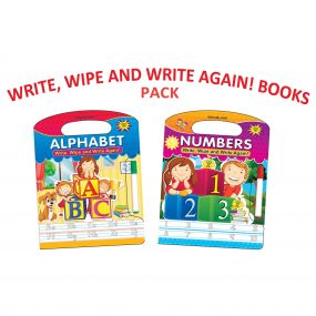Write and Wipe Books- Pack (2 Titles) : Children Early Learning Book By Dreamland Publications-Age 2 to 5 years
