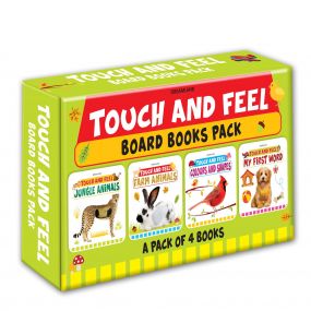 Touch and Feel Series - (4 Titles) : Children Picture Book Board Book By Dreamland Publications-Age 2 to 5 Years