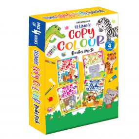 Ultimate Copy Colour Books - (4 Titles) : Children Drawing, Painting & Colouring Book By Dreamland Publications-Age 2 to 5 years