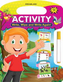 Write and Wipe Book - Activity : Children Early Learning Book By Dreamland Publications-Age 2 to 5 years