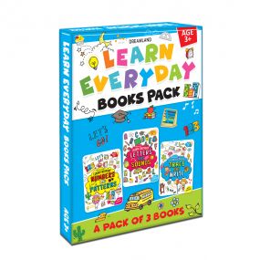 Learn Everyday 3 Books Pack for Children Age  3+ : Children Interactive & Activity Book By Dreamland Publications-Age 2 to 5 Years